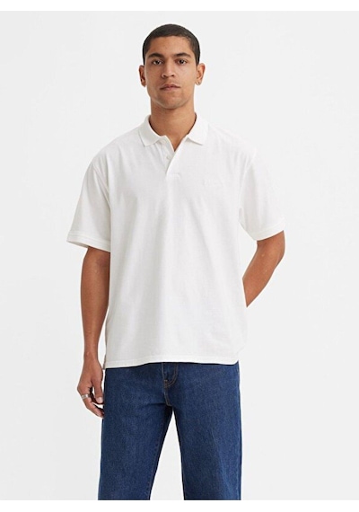 Levi's Relaxed Authentic Polo T Shirt A6735-0000-5139 Beyaz