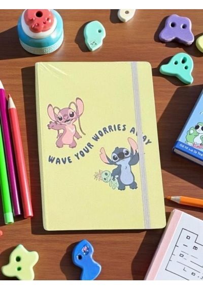 Keskin Color Lisanslı Stitch Wave Your Worries Away 80 Yaprak A5 Defter
