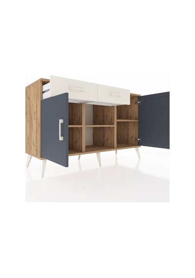 Hyperion Konsol 3 Raflı 2 Çekmeceli 3 Kapaklı 132x44x83 Çam-antrasit/aytaşı Antrasit/aytaşı Hyperion Konsol 3 Raflı 2 Çekmeceli 3 Kapaklı 132x44x83 Çam-antrasit/aytaşı Antrasit/aytaşı