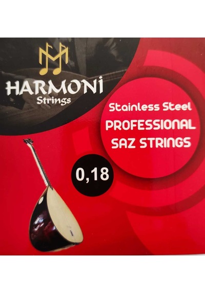 Harmoni Strings Hrm18 Kısa Sap Bağlama Teli Takım Profesyonel 0.1