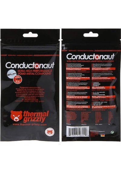 Thermal Grizzly Conductonaut Liquid Metal Thermal Macun 1gr