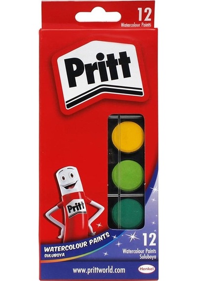 Pritt Sulu Boya Küçük Boy 12 Renk 1048082 Çok Renkli