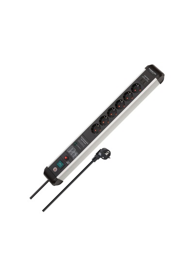 Brennenstuhl Premium-protect-line 6'lı Grup Priz, Usb Power Delivery Tip C Ve Aşırı Gerilim Korumalı Şalterli Çoklu Priz, Usb Power Delivery Tip C Ve Usb 3.0 A, Almanya'da Üretilmiştir