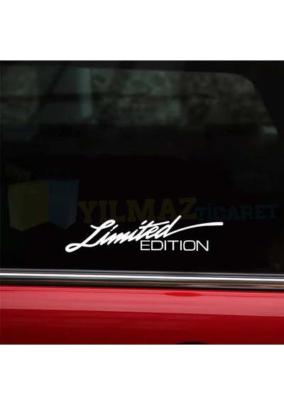 Limited Edition Oto Sticker Kelebek Cam Tampon Yapıştırma 2 Adet