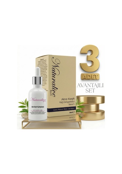 Naturalive Akne Karşıtı Yağ Dengeleyici Serum 3x30 Ml
