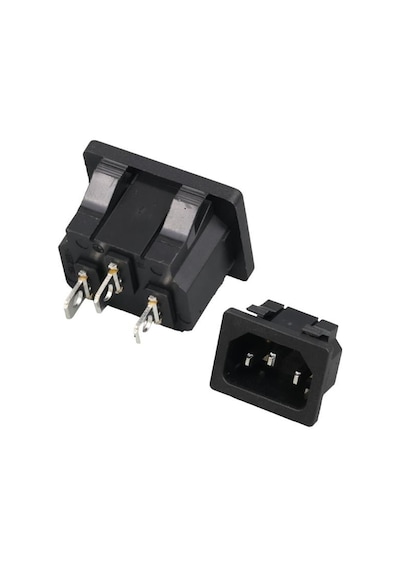 Powermaster Ic-212b C14 Power Soket Erkek Kulaksız As-04