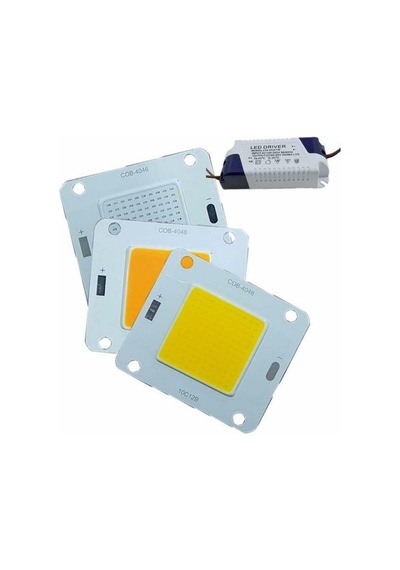50w Cob Led Projektör Ledi Driver Dahil 50 Watt Cob Led Amber Sarı