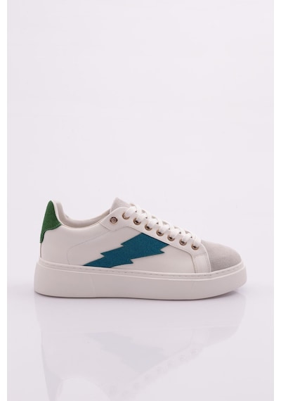 Dgn 1002 Kadin Sneaker 1002-2007-R8073 Beyaz - Mavi