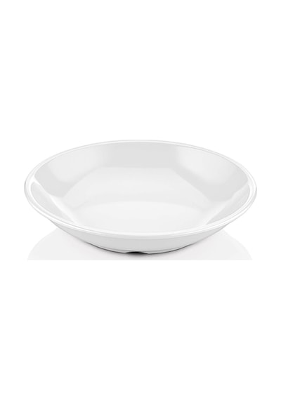 6 Adet 20 Cm Çukur Yemek Çorba Tabağı Makinede Yıkanabilir Beyaz Servis Tabağı 3,8 Cm Yükseklik
