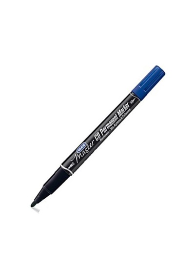 Mas Master 6414 Çift Uçlu Permanent Marker 0.5 Mm-1.0 Mm 12Adet Mavi