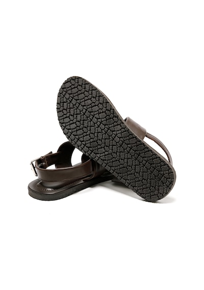 The Sandals Factory Brown Sandalet Erkek M7718 The Sandals Factory Leather Upper Sandals Brown