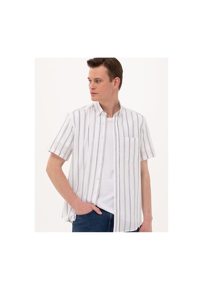 Pierre Cardin Comfort Fit Kısa Kollu Gömlek 50269430-vr033 Çok Renkli