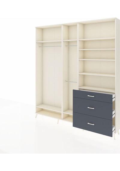 Arges Dolap 9 Raflı 3 Çekmeceli 3 Askılı 220x30x243 Aytaşı-aytaşı/antrasit Aytası/antrasıt Arges Dolap 9 Raflı 3 Çekmeceli 3 Askılı 220x30x243 Aytaşı-aytaşı/antrasit Aytası/antrasıt