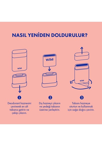 Refill Yedek Stick Deodorant İçi%98 Doğal Formül Honey & Cactus Flower 40 G.