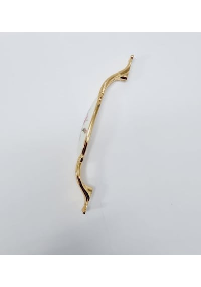Zümre 128 Mm Metal Gold Kasa Beyaz Yaprak Desenli / 5 Adet Altın