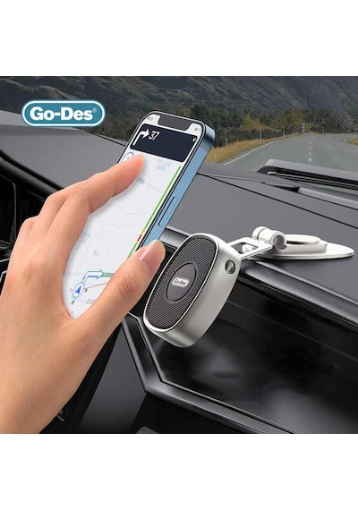 Go Des GD-HD788 Magnetik Araç İçi Telefon Tutucu Düz Zemin Tasarım - ZORE-221217