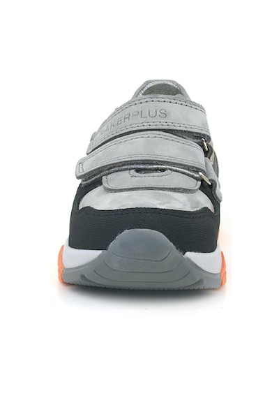 Rakerplus Hakiki Deri Gri Siyah Çocuk Sneakers Spor Ayakkabı