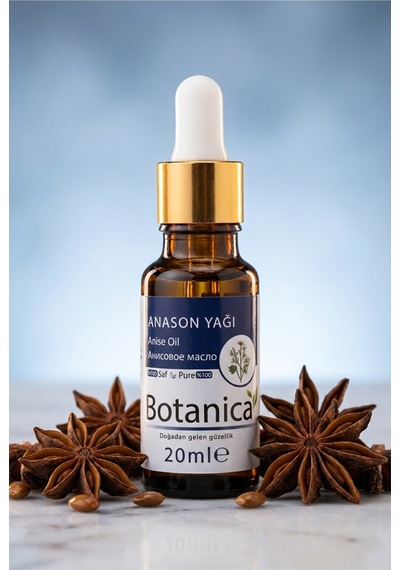 Botanica %100 Saf Anason Yağı Katkısız Bitkisel Masaj Ve Rahatlatıcı Aromaterapi Uçucu Bitki Özü 20 Ml 20 ML