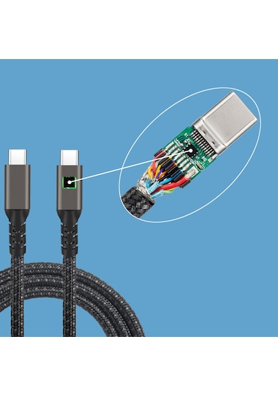 Ardemix Siyah 2.jenerasyon Type-c To Type-c Usb3.2 Pd Data Kablosu 100w 20gbps 4k 60hz 1 Metre-