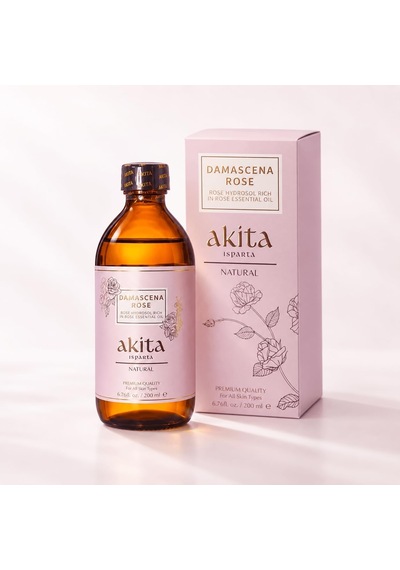 Doğal Yağı Alınmamış Gül Suyu Cam Şişe 200ml
