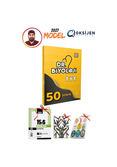 2027 Model Dr Biyoloji Tyt 50 Biyoloji Deneme Video Çözümlü 3 Hediyeli Set