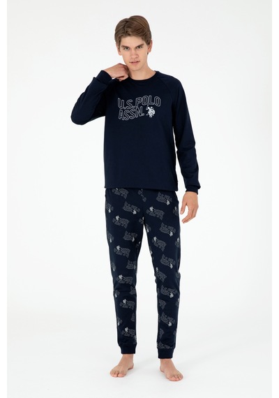 U.s. Polo Assn. Erkek Lacivert Pijama Takım 50301727-vr033 Lacivert