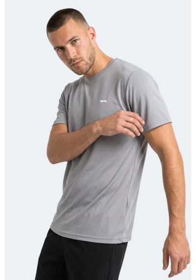 Slazenger Haunted I Erkek Gümüş Tişört