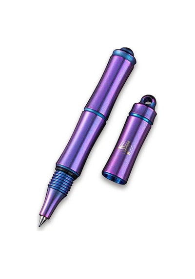 We Knife Syrinx Purple Titanium Pen Taktik Kalem Mor