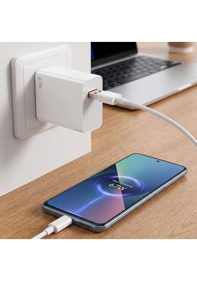 67w Hızlı Şarj Adaptörü Usb To Type-c Pd Destekli, Akıllı Hızlı Şarj Başlığı, Güvenli Güç Adaptörü 5399