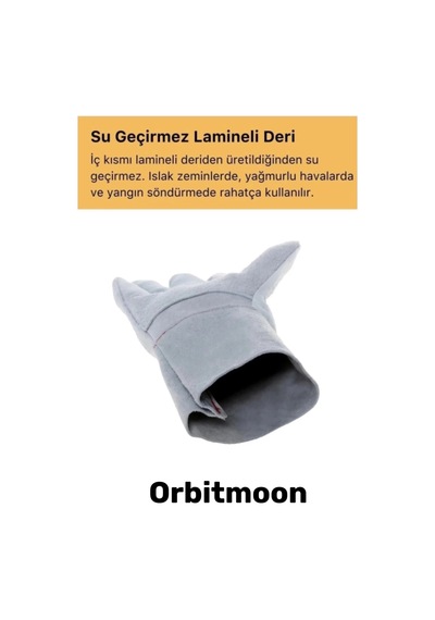 Premium Seri Isıya Dayanıklı Kaynak Yangın Su Geçirmez Çok Amaçlı Yanmaz Deri Eldiven