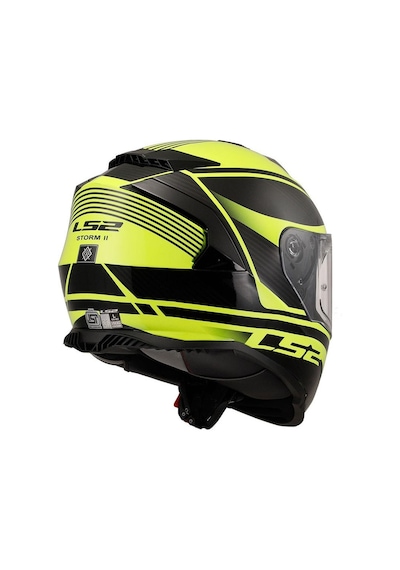 Ls2 Storm 2 Dodger Kapalı Motosiklet Kaskı-63359- Siyah - Sarı