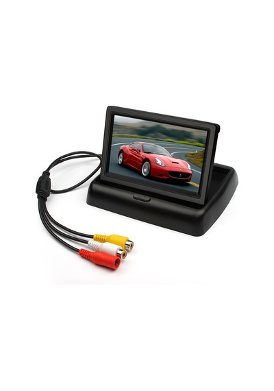 Kingvox 4.3" Kızak Monitör + Araç Geri Görüş Park Kamerası Md8