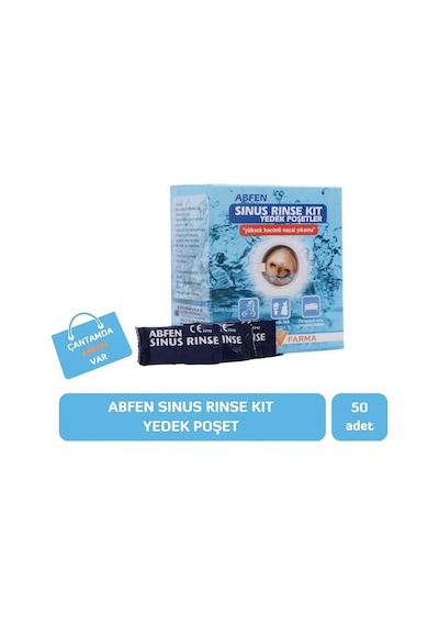 Abfen Sinus Rinse Kit Yedek Poşetler 50'li