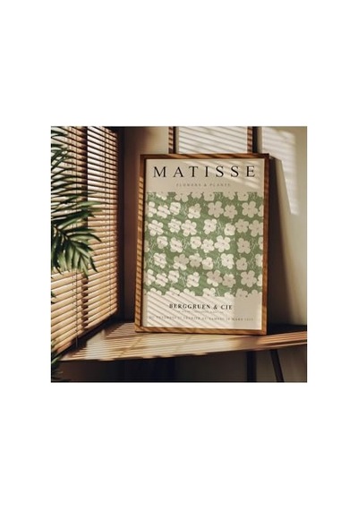 Matisse Çerçevesiz Poster, Modern Dekoratif Çerçevesiz Poster, Tablo, Matisse-15, 40 X 50