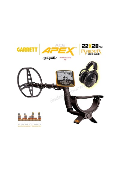 Ace Apex Dedektör Raider Başlıklı 22x28cm Ms-3 Z-lynk Kablosuz Kulaklıklı