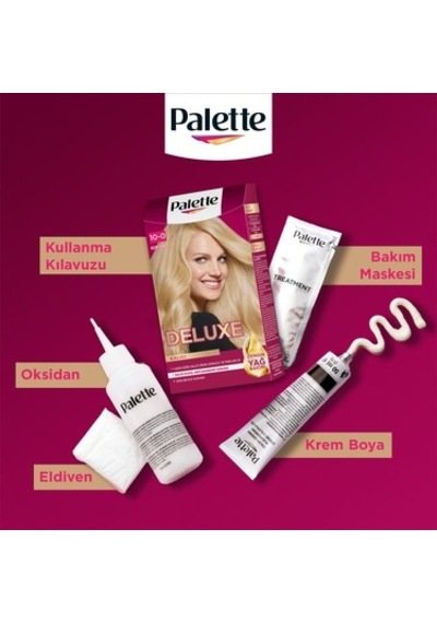 Palette Deluxe Kalıcı Renkler 10-0 Açık Sarı Saç