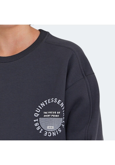Slazenger LONE Çocuk  Koyu Gri Sweatshirt