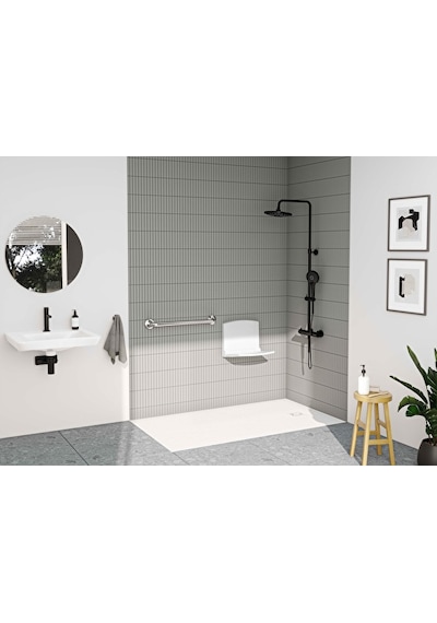 VitrA Aquaheat Bliss 240 2f Duş Kolonu Ve Termostatik Duş Bataryası Sistemi Mat Siyah A4720536 Siyah