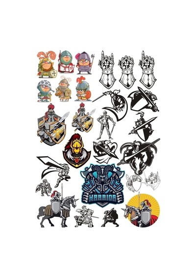 Savaşçı Sticker Set 8 23 Parça Telefon, Tablet, Defter, Laptop Sticker