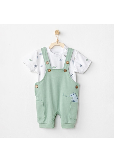 Andywawa Jumpsuit Dinosaur Bebek Salopet AC24571