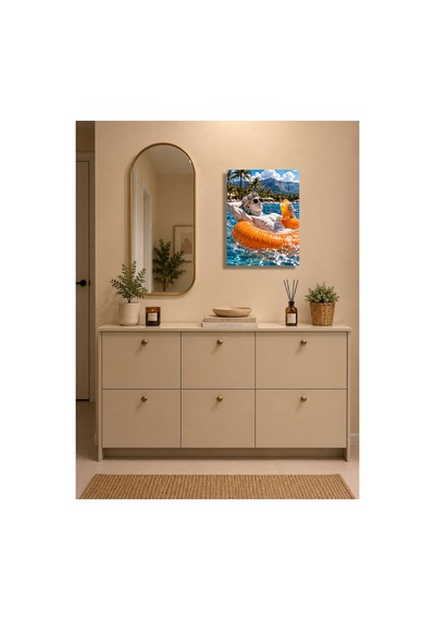 Dolce Vita Antik Yunan Heykeli Ve Akdeniz'in Yaz Esintisi A3 Metal Tablo Çok Renkli - 937548880 Çok Renkli - 937548880 Çok Renkli