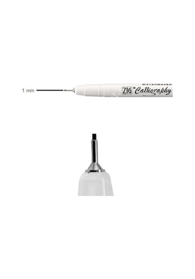 Zig Calligraphy Pen Kaligrafi Kalemi 1.0 MM Düz Siyah