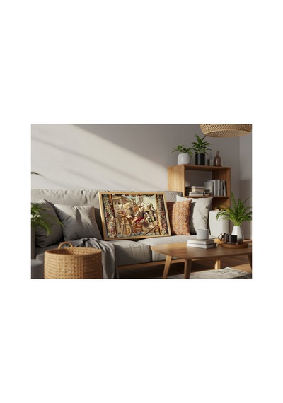 Klasik Sanat Van Leefdael Actium Deniz Savaşı Çerçevesiz Poster 21x30 Cm A4 Tablo Klasik Sanat