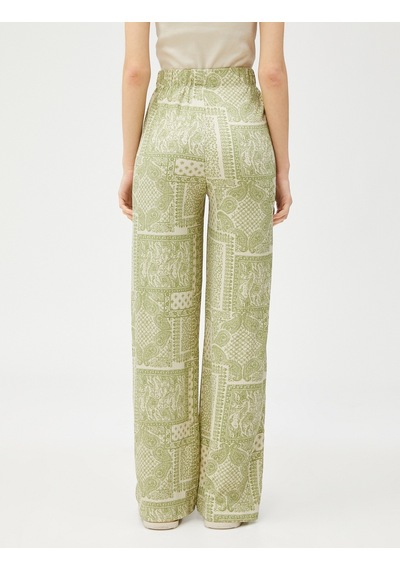 Koton Geniş Paça Pantolon Etnik Desenli Rahat Kesim Haki Desenli 3sal40079ık 3SAL40079IK8D7 Haki Koton Geniş Paça Pantolon Etnik Desenli Rahat Kesim Haki Desenli 3sal40079ık 3SAL40079IK8D7 Haki