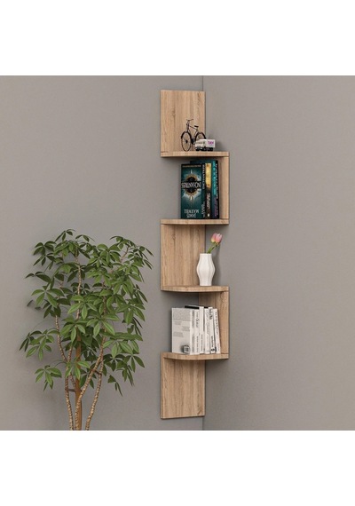 Corner Kitaplık Suntalam Siyah