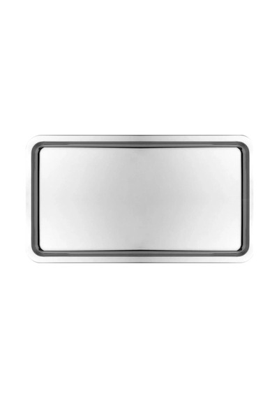 2 Adet Gümüş Geniş Dikdörtgen Metal Sunum Tepsisi 18x33 Cm Paslanmaz Çelik Düz Çay Kahve Tatlı Servis Tepsisi Seti Gümüş