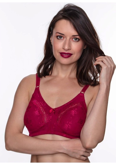 Aycı Kadın Bordo Cherry Dantel Toparlayıcı-minimizer Sütyen -350 Bordo