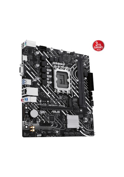 Asus Prıme H610m-k Argb Ddr5 5600mhz M.2 Hdmı Vga Matx 1700p