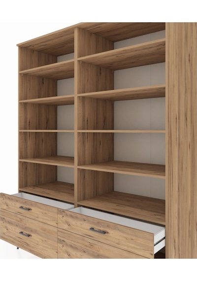 Kronos Gardrop 10 Raflı 4 Çekmeceli 4 Kapaklı 176x59x221 Çam-çam Çam Kronos Gardrop 10 Raflı 4 Çekmeceli 4 Kapaklı 176x59x221 Çam-çam Çam