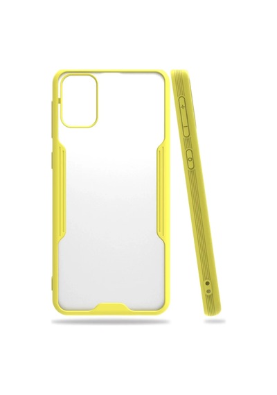 Newface  Samsung  Uyumlu Galaxy M31 Kılıf Platin Silikon - Sarı
